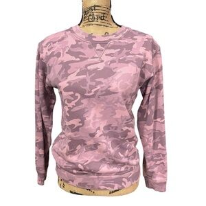 Lululemon All Yours Crew Terry Sweatshirt Pullover Incognito Camo Pink Size 4